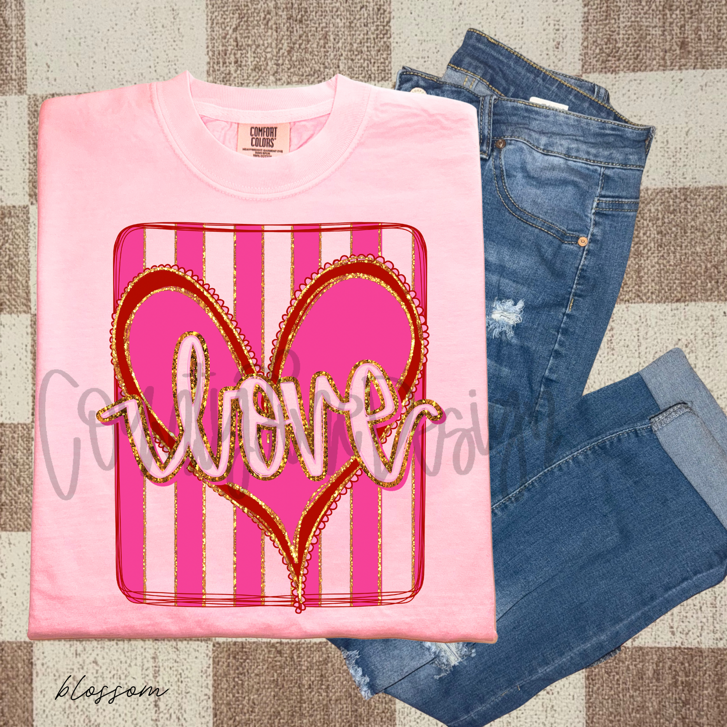 Valentines Love Heart Frame PNG