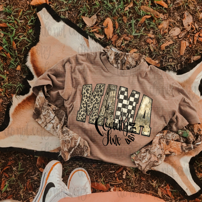 Mama Camo Distressed PNG