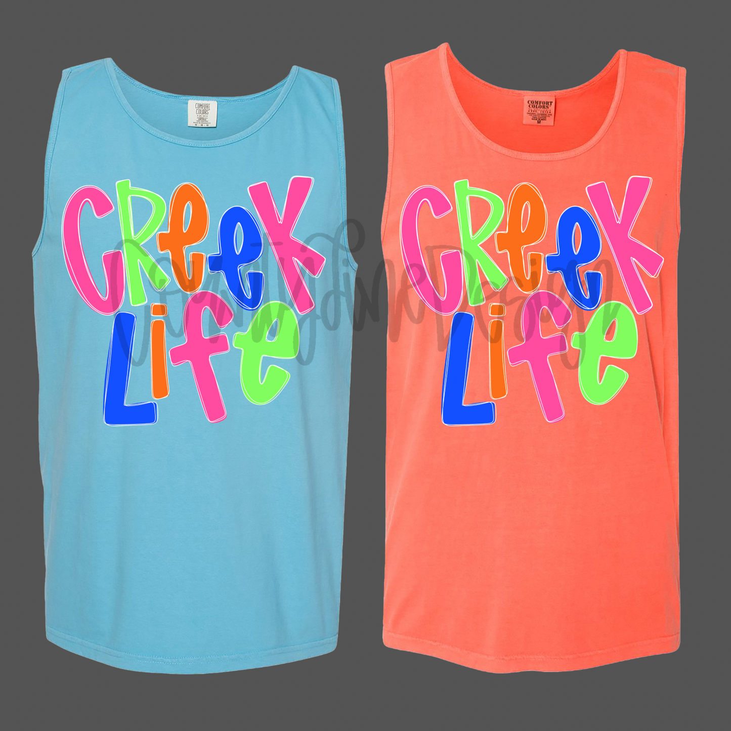 Creek life neon PNG