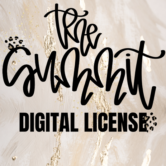 DIGITAL LICNESE FOR THE SUMMIT FONT ONLY!